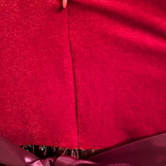 Festive Red Long Sleeve Girls Dress - Size 4 by C. C. Couture - Picture 7 of 16